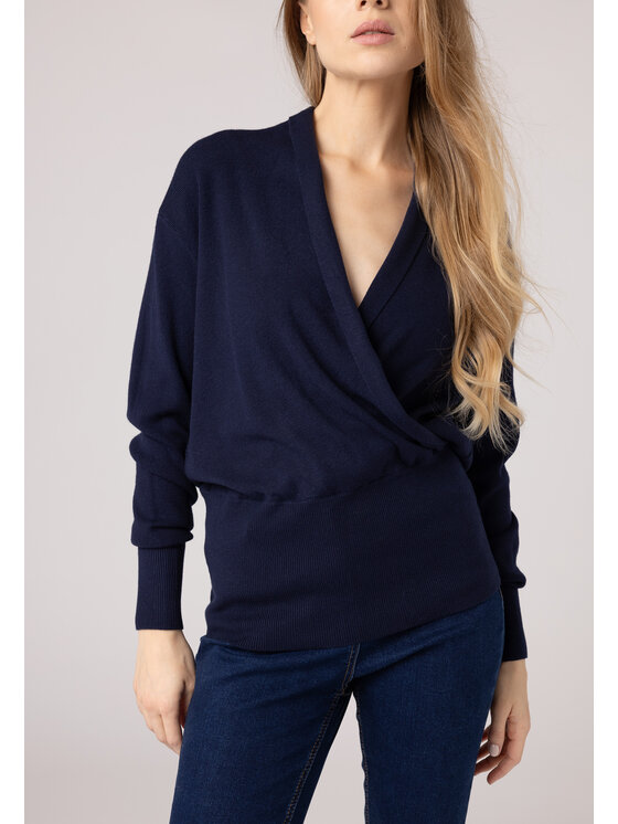 QUIOSQUE QUIOSQUE Sveter QUIOSQUE 6VS006802 Tmavomodrá Regular Fit