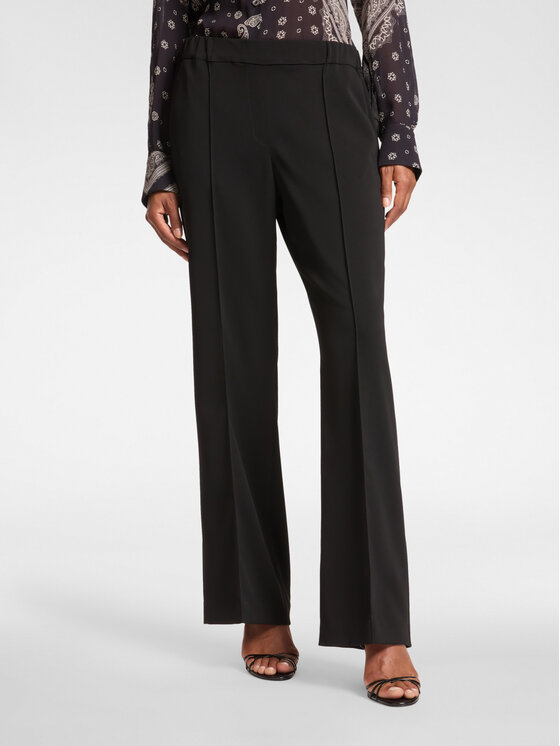 Elena Mirò Elena Mirò Pantaloni di tessuto P065Z100167N050 Nero Regular Fit