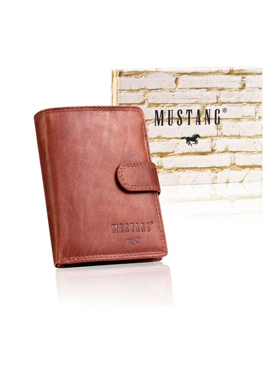 Mustang Mustang Portfel DENIMO HIGH WALLET Brązowy