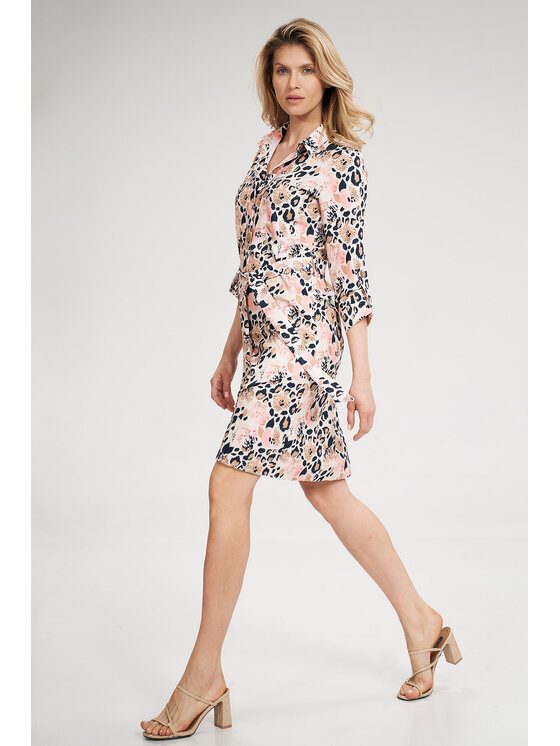 FIGL FIGL Φόρεμα M701 Έγχρωμο Regular Fit