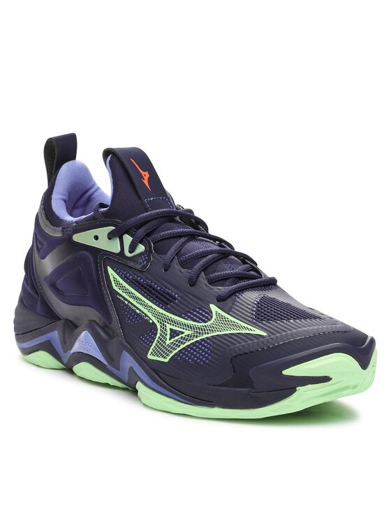 Mizuno Mizuno Взуття у спортзал Wave Momentum 3 V1GA2312 Голубий