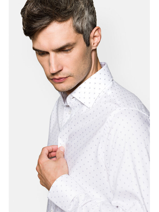 Lancerto Lancerto Koszula Denny KO073122000023 Biały Slim Fit