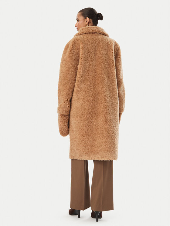Rinascimento Rinascimento Mākslīgās ādas kažoks CFC0127146003 Bēšs Oversize