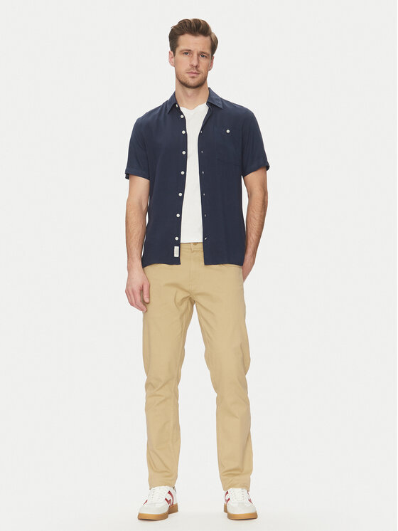 Blend Blend Koszula 20716363 Granatowy Regular Fit