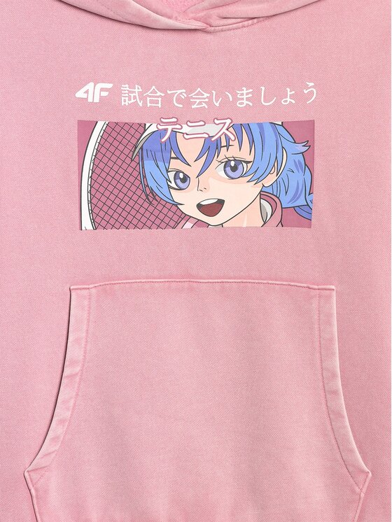4F 4F Felpa 4FJRAW25TSWSF2294-54S Rosa Oversize