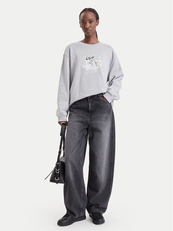 HUGO HUGO Bluza Classic Crew_B_5 50575981 Szary Regular Fit