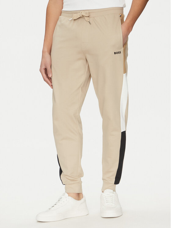 BOSS BOSS Pantaloni trening Iconic 50535786 Bej Regular Fit