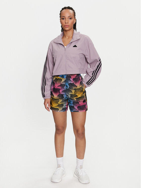 adidas adidas Prehodna jakna Future Icons 3-Stripes IP1573 Vijolična Loose Fit