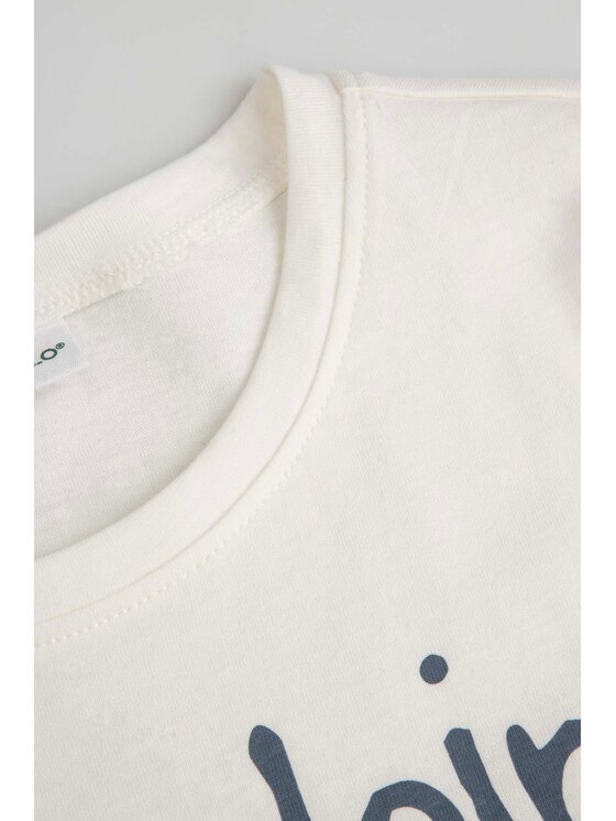 Coccodrillo Coccodrillo T-Shirt ZC6143201TGJ-003 Kremowy Regular Fit