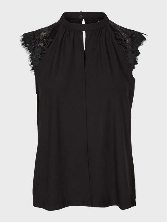 Vero Moda Vero Moda Blúz Milla 10226072 Fekete Regular Fit