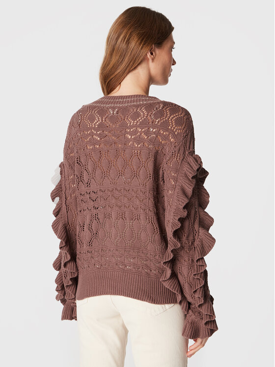 Cardigan TS.FASTIA Marrone Regular Fit