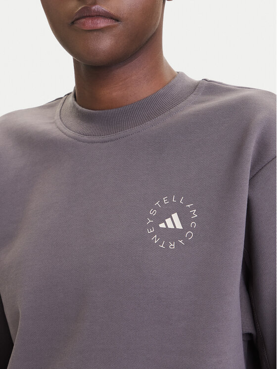 adidas by Stella McCartney adidas by Stella McCartney Світшот JW4692 Фіолетовий Regular Fit