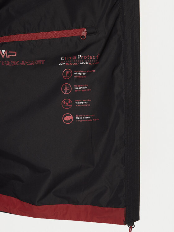 CMP CMP Kurtka przeciwdeszczowa 34Z6547 Szary Regular Fit
