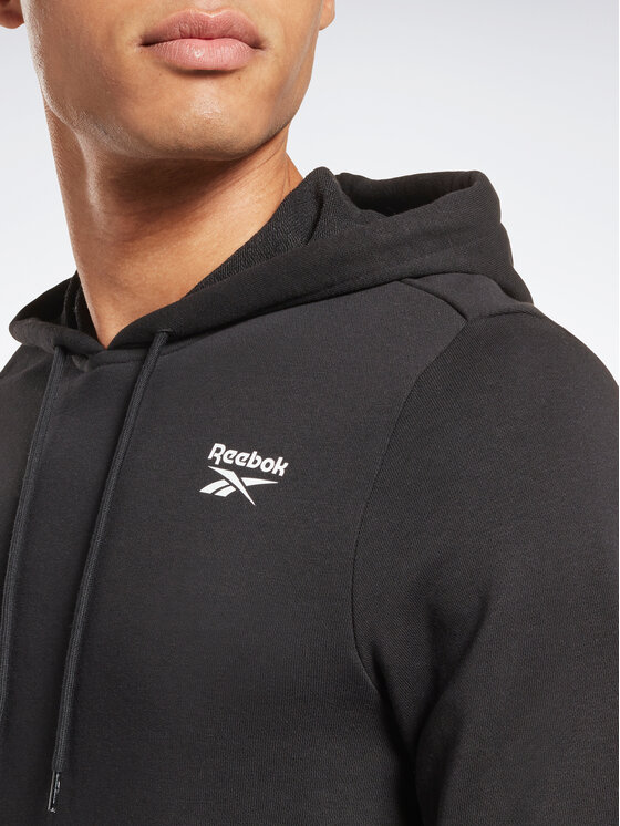 Reebok Reebok Μπλούζα Identity Logo HA9273 Μαύρο Regular Fit