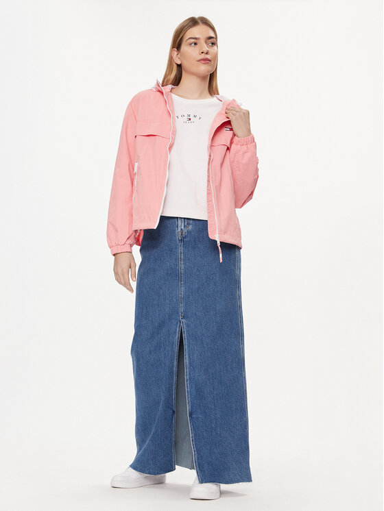 Tommy Jeans Tommy Jeans Větrovka Chicago DW0DW17747 Růžová Regular Fit
