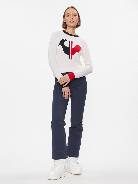 Rossignol Rossignol Sweter Alya RLIWO19 Biały Regular Fit