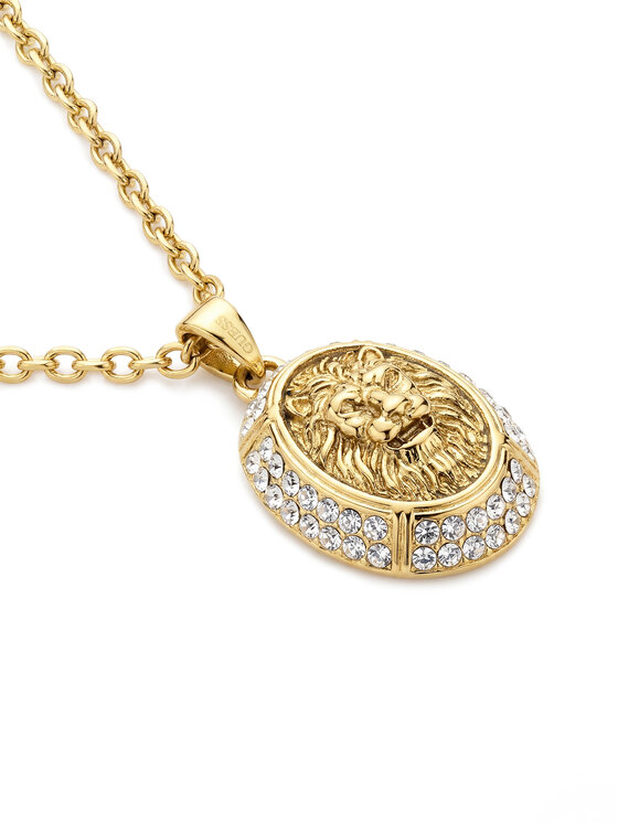 Guess Guess Naszyjnik JUBN06 189JW Złoty