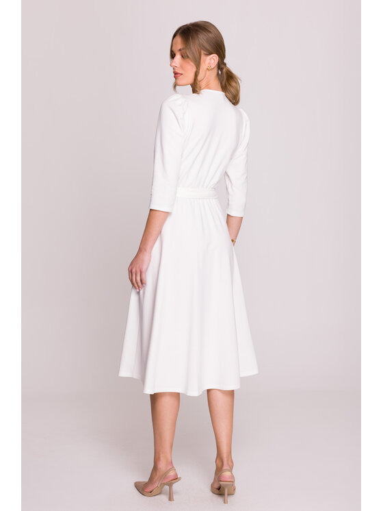 Stylove Stylove Večerní šaty S404 Bílá Premium Fit