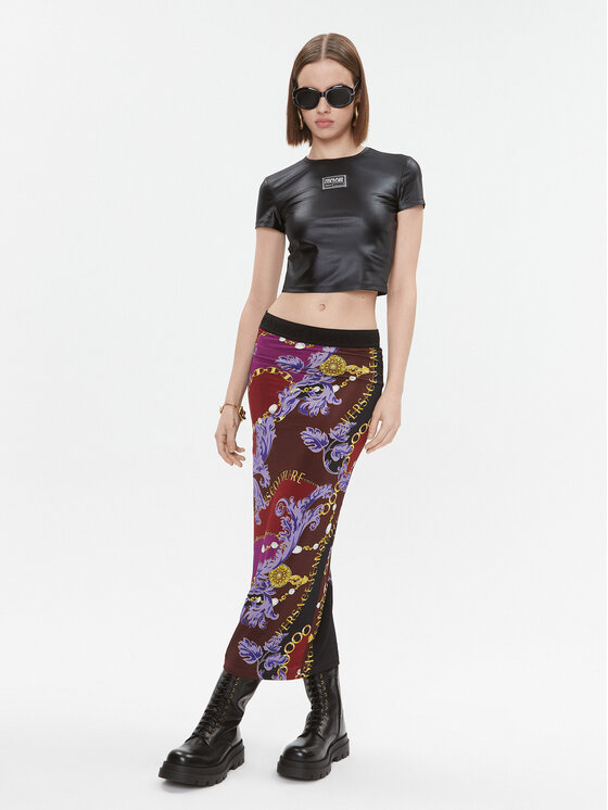 Versace Jeans Couture Versace Jeans Couture Zīmuļveida svārki 75HAE8A6 Daudzkrāsains Slim Fit