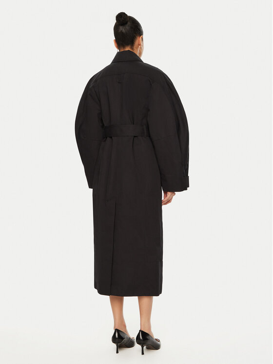 JACQUEMUS JACQUEMUS Trencz 24E241CO051 Czarny Regular Fit