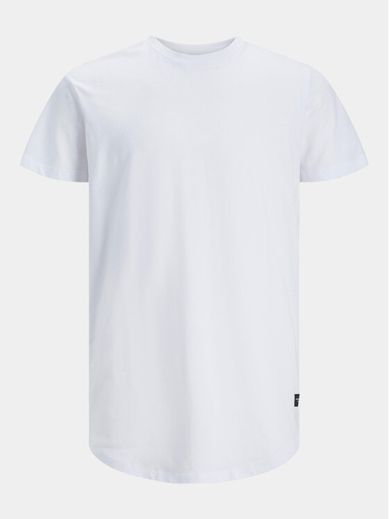 Jack&Jones Jack&Jones Тишърт Noa 12113648 Бял Long Line Fit