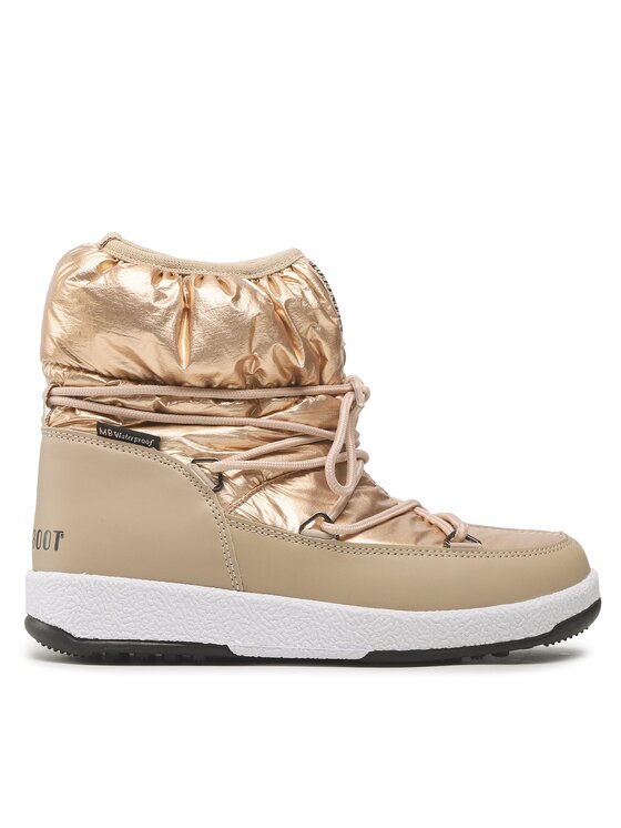 Cizme de zăpadă Moon Boot Jr Girl Low Nylon 34051800 Auriu