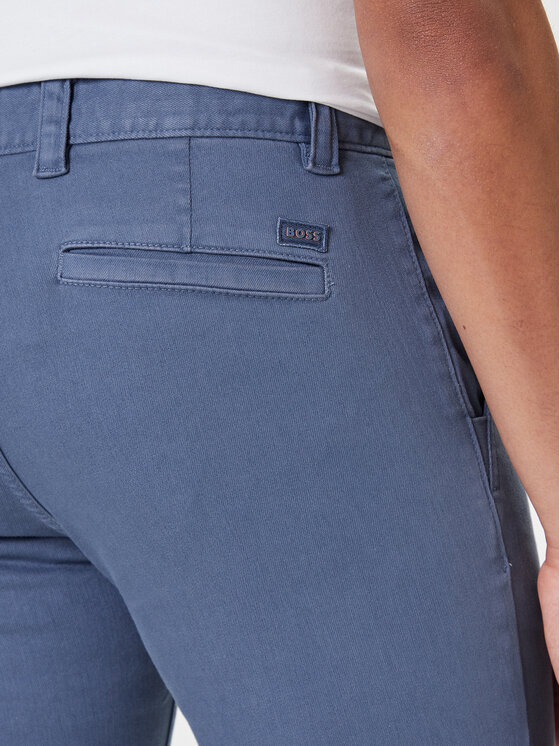 BOSS BOSS Chino nohavice 50547865 Modrá Slim Fit