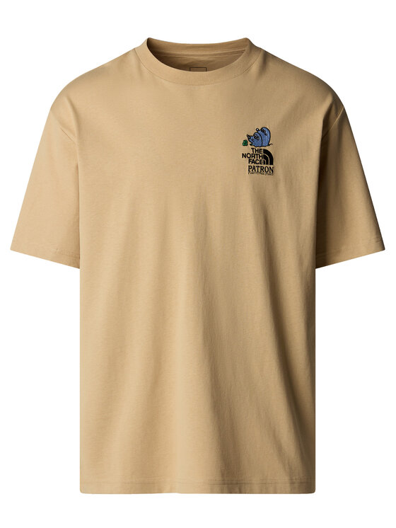 The North Face The North Face T-krekls Unisex Mountain Cleanup NF0A8C4D Bēšs Oversize