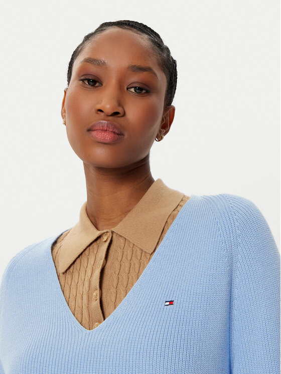 Tommy Hilfiger Tommy Hilfiger Pullover WW0WW44452 Blau Regular Fit