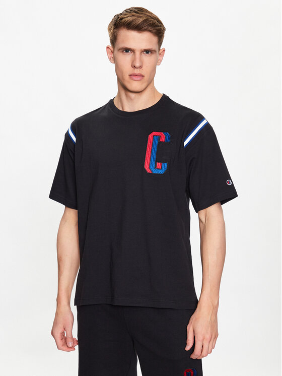 Champion T-krekls 218515 Melns Regular Fit