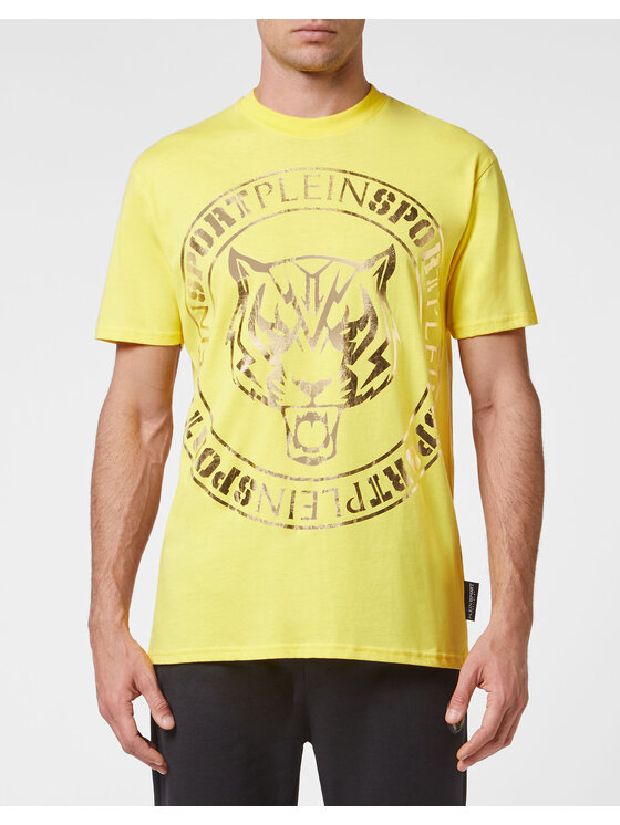 Plein Sport Plein Sport T-Shirt 2695 Żółty Regular Fit
