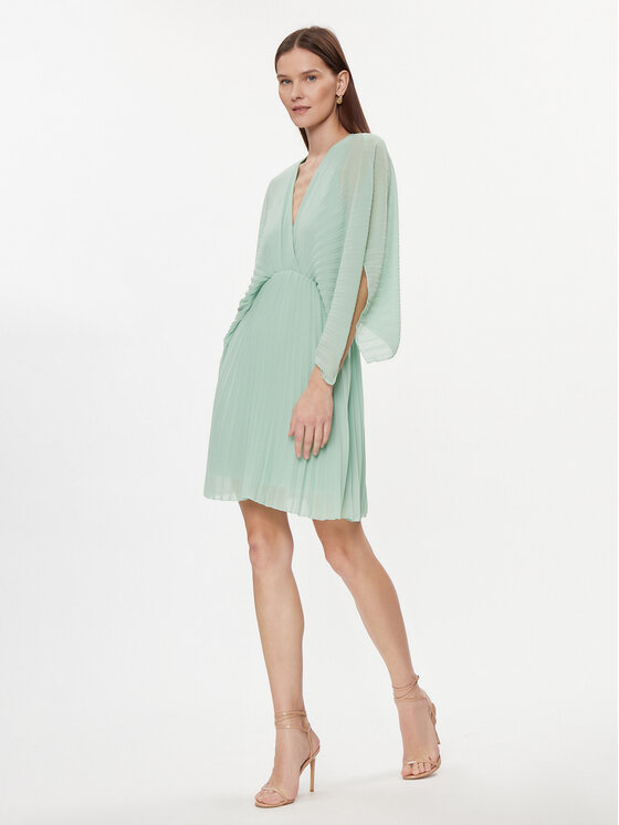 Kontatto Kontatto Rochie cocktail SU300 Verde Regular Fit