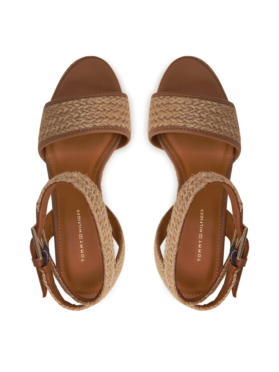 Tommy Hilfiger Tommy Hilfiger Espadrillas Th Rope High Wedge Sandal FW0FW07926 Beige