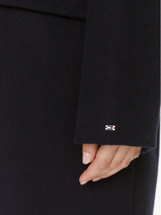 Tommy Hilfiger Tommy Hilfiger Вовняне пальто WW0WW39756 Cиній Regular Fit