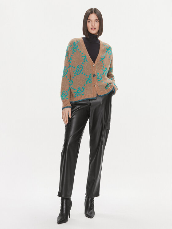 Liu Jo Liu Jo Kardigan MF3226 26054 Smeđa Regular Fit