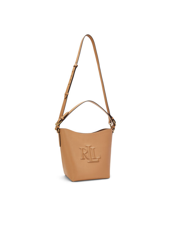 LAUREN RALPH LAUREN LAUREN RALPH LAUREN Borsetta Medium Witley Leather Bucket Bag 431950855008 Marrone