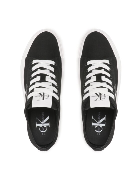 Calvin Klein Jeans Calvin Klein Jeans Teniszcipő Flatform+ Cupsole Low Txt YW0YW01033 Fekete