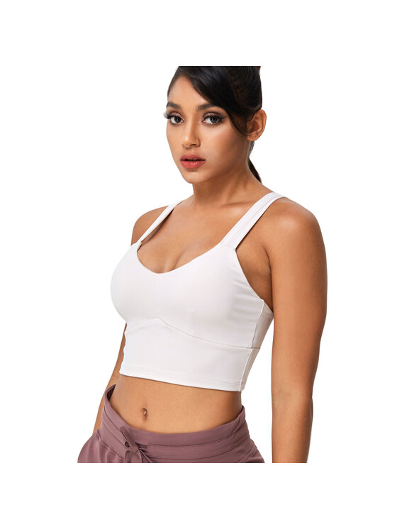 Yeaz Yeaz Top REAL BABE Biały Slim Fit