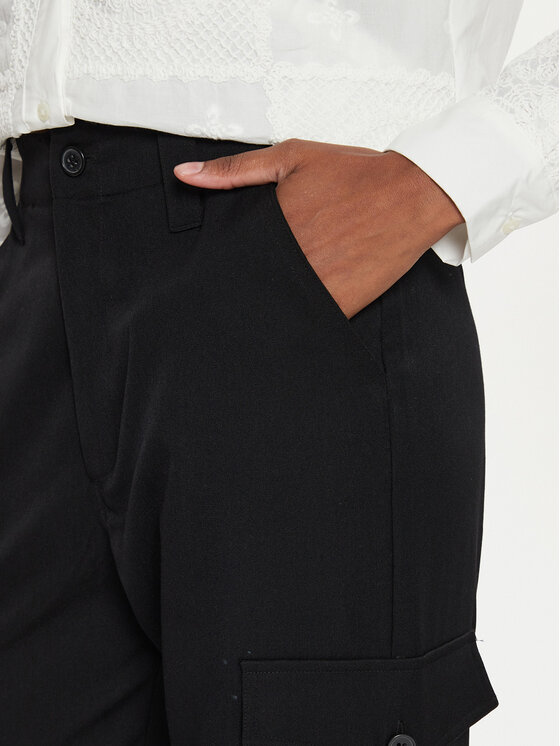 Desigual Desigual Pantaloni di tessuto Volga 24WWPW17 Nero Straight Fit