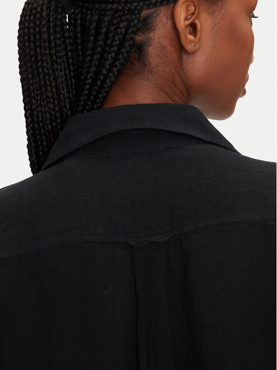 Gant Gant Letné šaty 4503433 Čierna Relaxed Fit