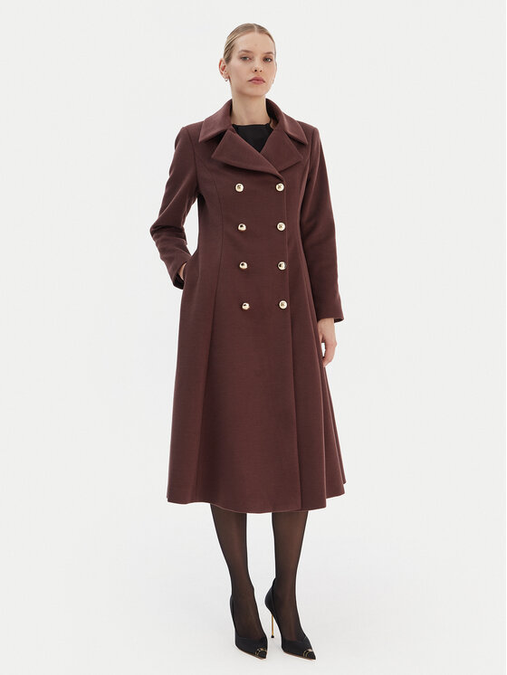 Rinascimento Rinascimento Демісезонний плащ CFC0126730003 Коричневий Regular Fit