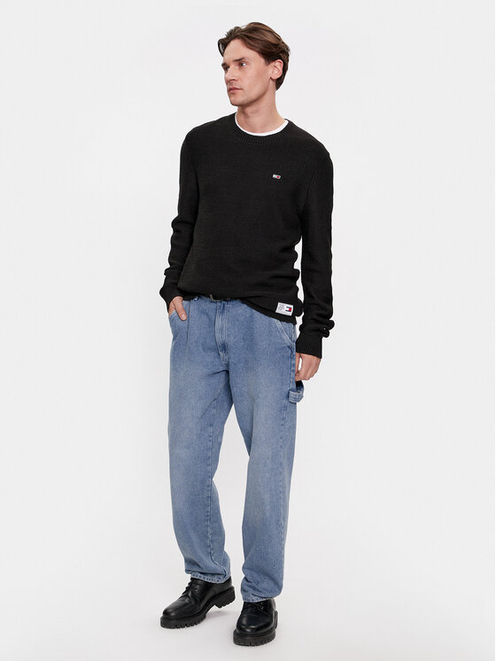 Tommy Jeans Tommy Jeans Džemper DM0DM15060 Crna Regular Fit
