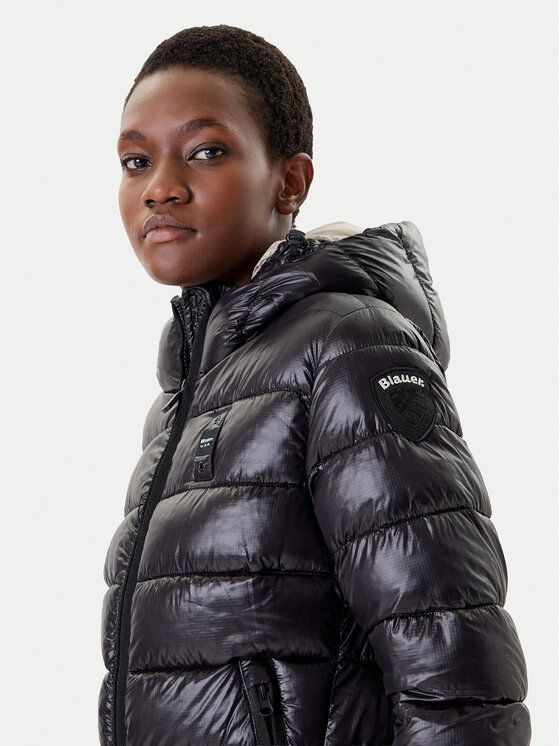 Blauer Blauer Žieminė striukė 25WBLDC02072 Juoda Regular Fit