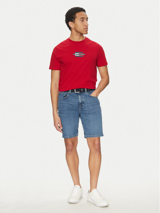 Tommy Hilfiger Tommy Hilfiger Szorty jeansowe Brooklyn MW0MW39194 Niebieski Slim Fit
