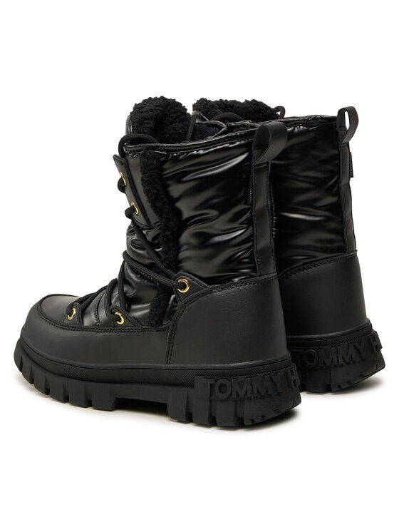 Tommy Hilfiger Tommy Hilfiger Śniegowce Fur Boot T3A5-33610-1695 S Czarny