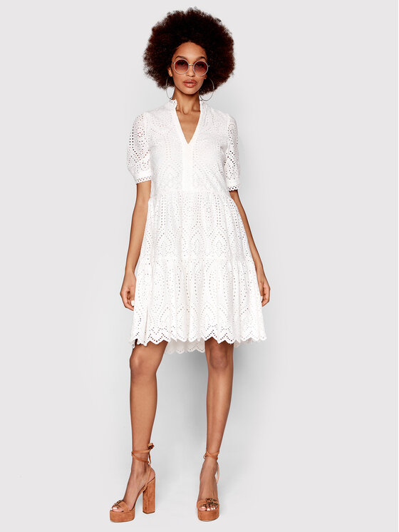YAS YAS Kleid für den Alltag Holi 26027163 Weiß Relaxed Fit