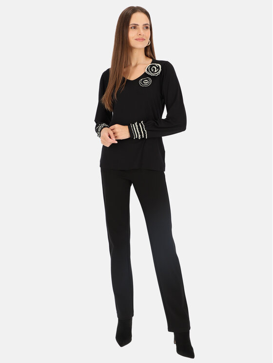 Bariloche Bariloche Bluzka Calatea Czarny Regular Fit