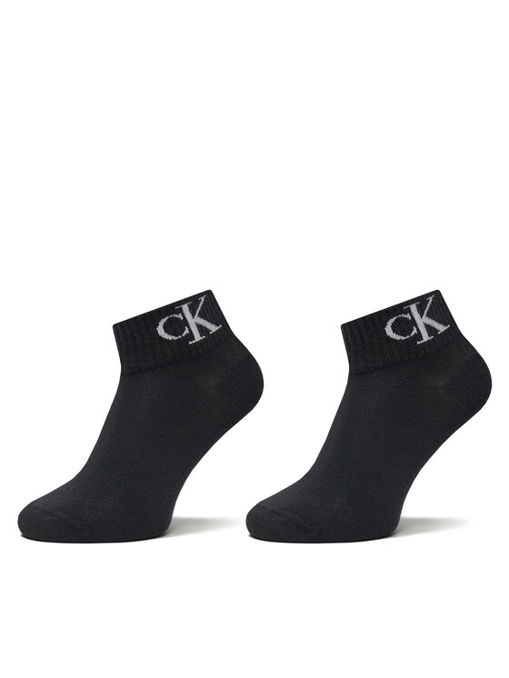 Calvin Klein Jeans Calvin Klein Jeans Σετ 2 ζευγάρια ψηλές κάλτσες γυναικείες 701228813 Μαύρο