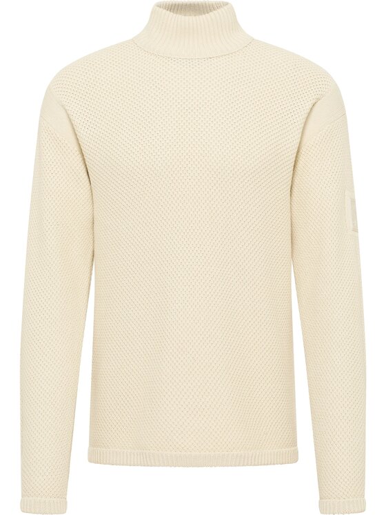 Mustang Mustang Sweter Style Elwood Beżowy Regular Fit