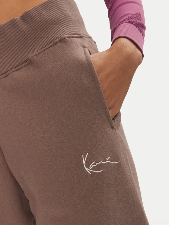 Karl Kani Karl Kani Spodnie dresowe Small Signature 61030014 Beżowy Relaxed Fit